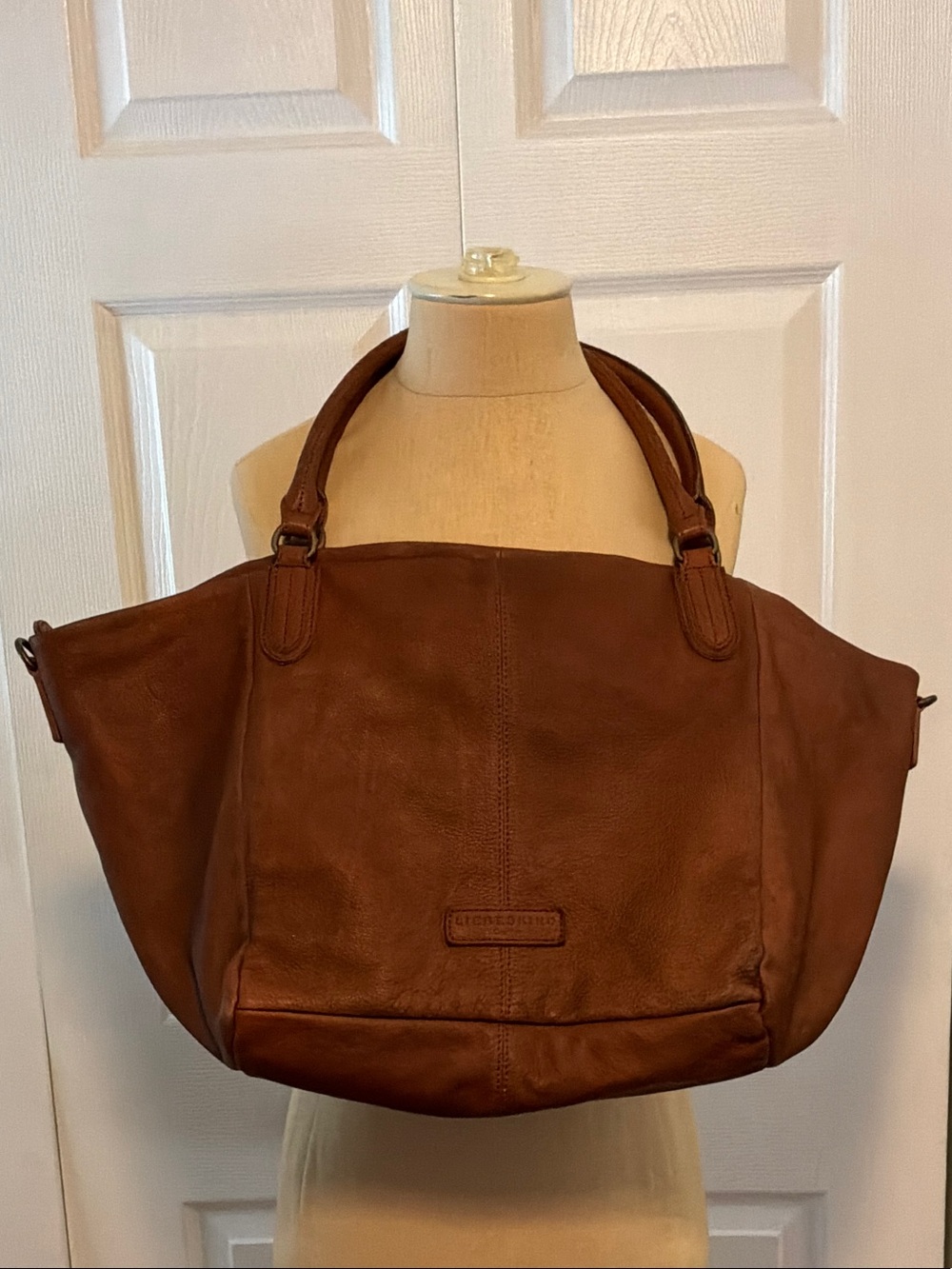 Liebeskind Brown Leather Tote with Double Handles